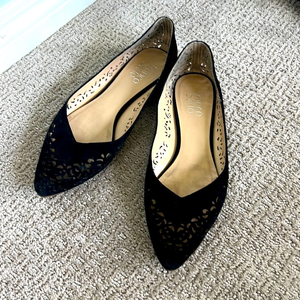 Black Franco Sarto Flats